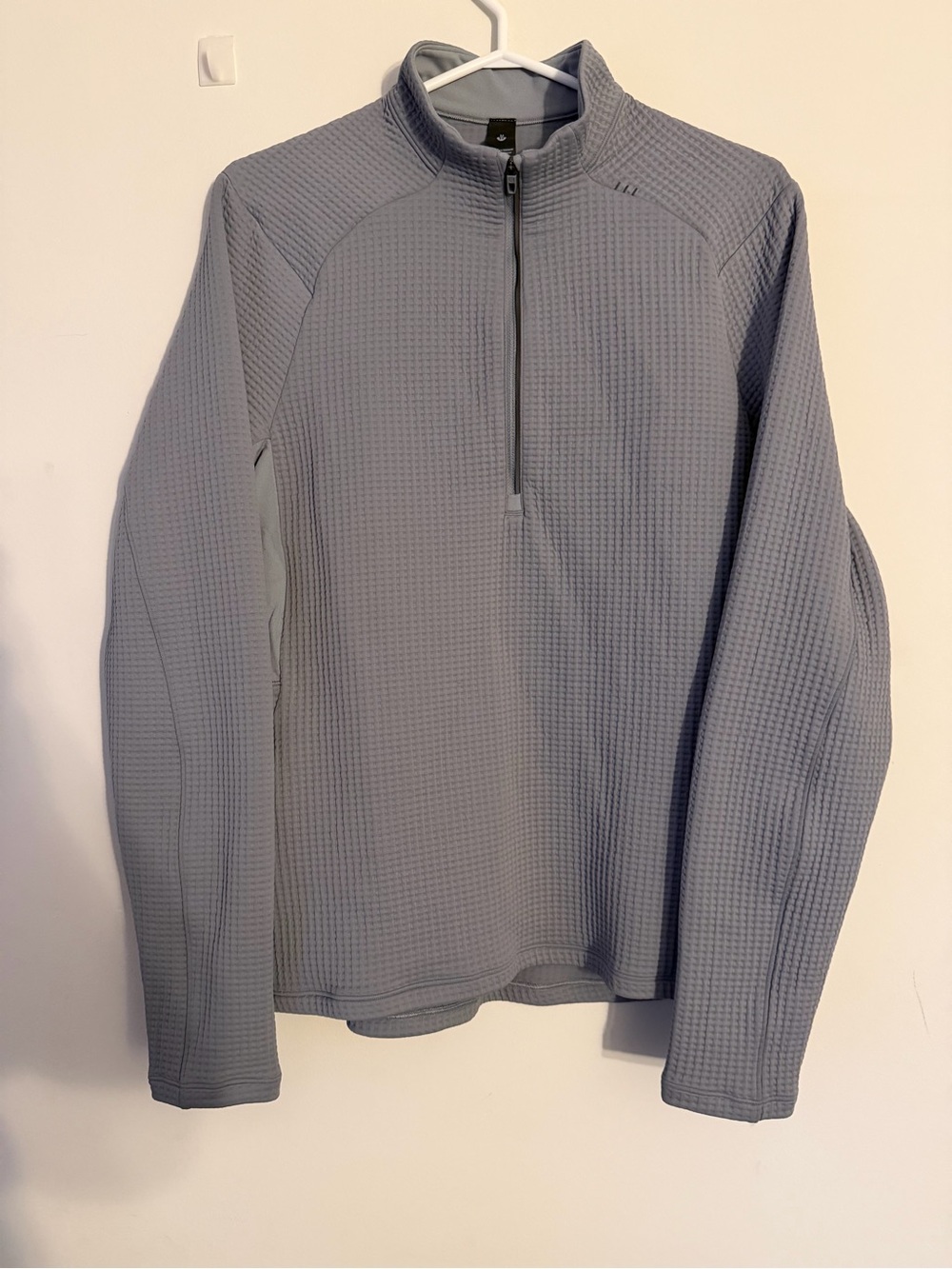lululemon athletica Men's Quarter-Zip Waffle Pullover - Light Gray